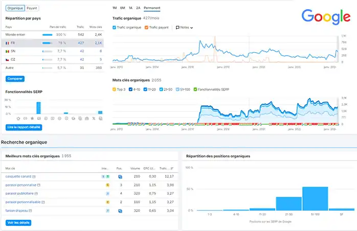 Consultant expert statistiques Google